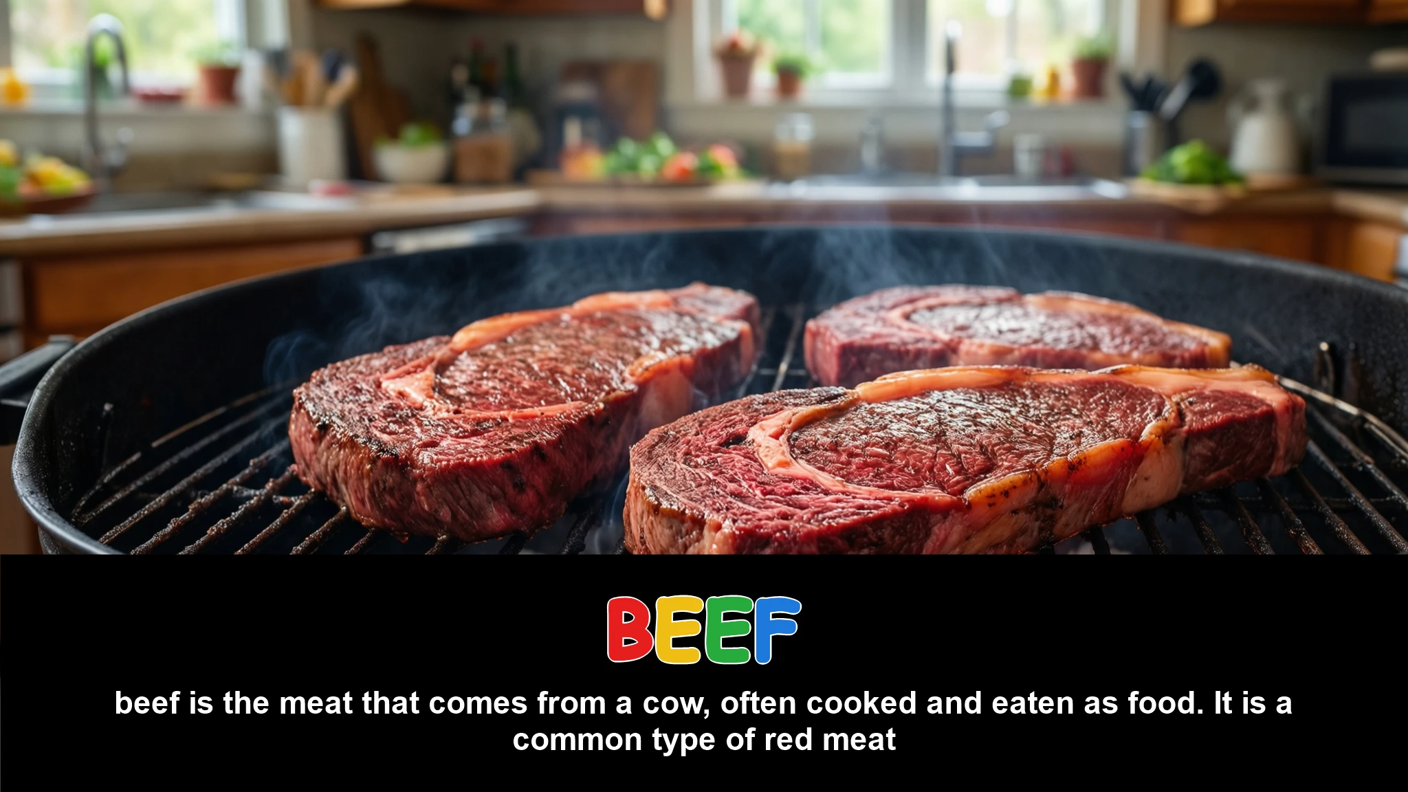 English Illustration for beef